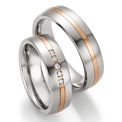 Collection Ruesch nemesacél & arany karikagyűrű - 88-60050-060WR