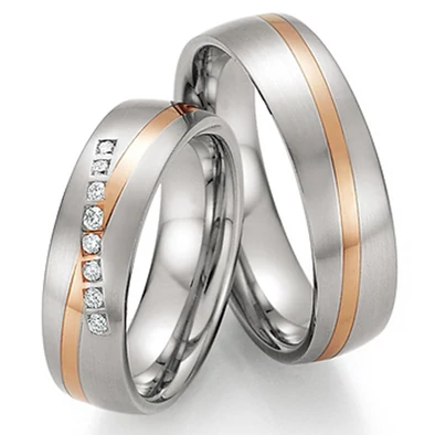 Collection Ruesch nemesacél & arany karikagyűrű - 88-60070-060WR