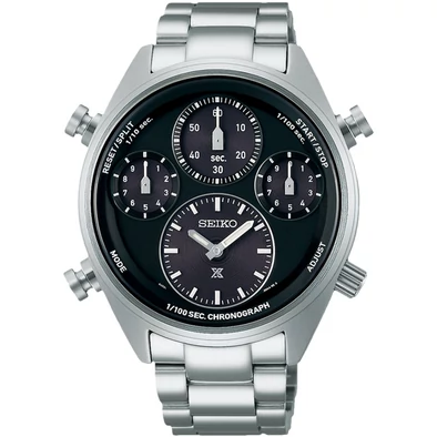 Seiko férfi óra - SFJ003P1 - Prospex Black on Black Solar Speedtimer