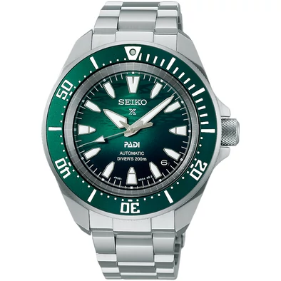 Seiko férfi óra - SRPL53K1 - Prospex Sea PADI 60th Anniversary 4R Compact Mechanical Diver’s Watch in Underwater Green