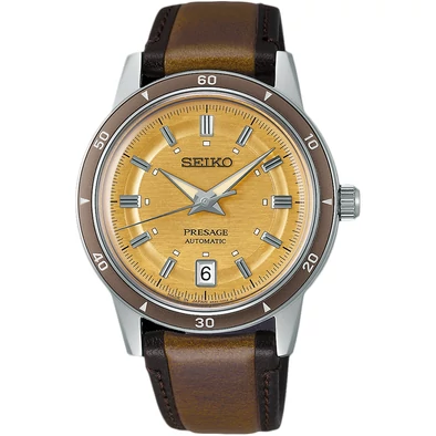 Seiko férfi óra - SRPL75J1 - Presage Style 60s in Golden Yellow Seiko férfi óra - SRPL75J1 - Presage Style 60s in Golden Yellow