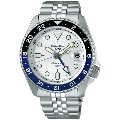 Seiko férfi óra - SSK033K1 - 5 Sports SKX GMT Sky blue, Silver cloud