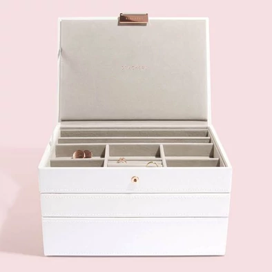 Stackers fehér színű classic ékszerdoboz szett - 73709 Stackers fehér színű classic ékszerdoboz szett - 73709