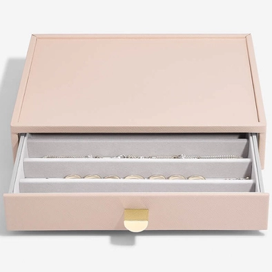 Stackers púder rózsaszín fiókos ékszertartó doboz - 75881