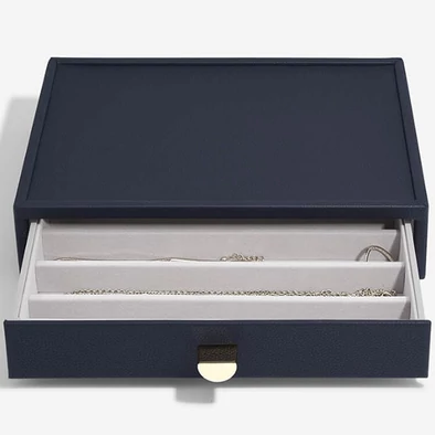 Stackers tengerészkék fiókos ékszertartó doboz - 75884 Stackers tengerészkék fiókos ékszertartó doboz - 75884