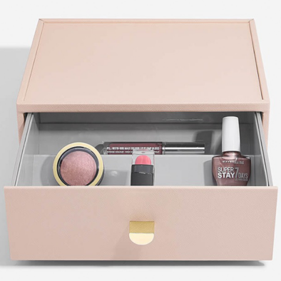 Stackers púder rózsaszín kozmetikai rendszerező fiókos doboz - 76045