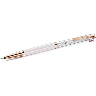 Swarovski Crystalline golyóstoll rózsaszín szív függővel - 5732990