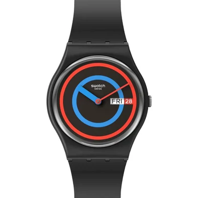 Swatch unisex óra - SO28B706 - Circling Black