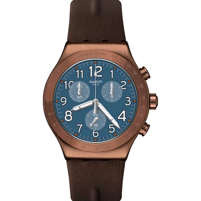 Swatch férfi óra - YVC100 - Back to Copper