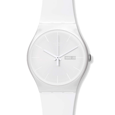 Swatch black sale and white