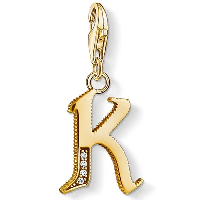 Thomas Sabo "K" betű charm - 1617-414-39