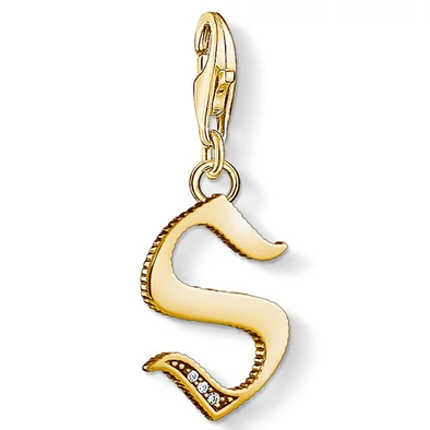 Thomas Sabo "S" betű charm - 1625-414-39