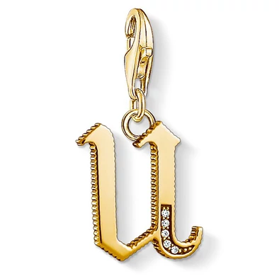Thomas Sabo "U" betű charm - 1627-414-39