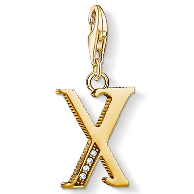 Thomas Sabo "X" betű charm - 1630-414-39