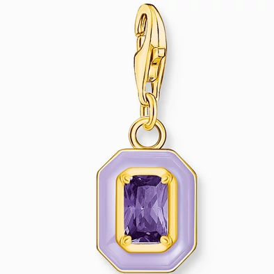 Thomas Sabo lila nyolcszögletű charm - 2034-565-13