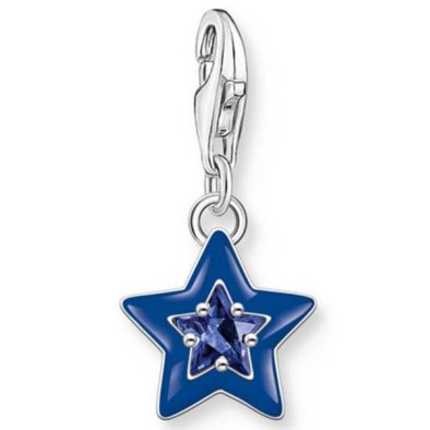 Thomas Sabo kék csillag charm - 2043-496-7
