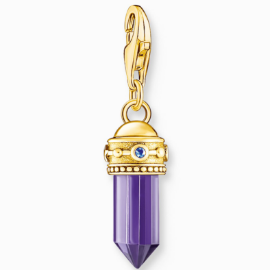 Thomas Sabo aranyozott lila amulett charm  - 2048-973-13