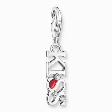 Thomas Sabo ezüst "KISS" felirat charm - 2066-041-10