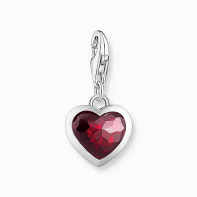 Thomas Sabo piros szív charm - 2094-699-10