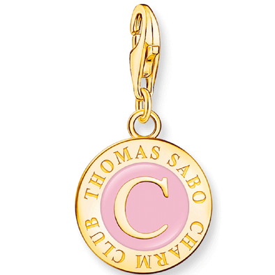Thomas Sabo rózsaszín Charmista Coin aranyozott charm - 2097-427-9