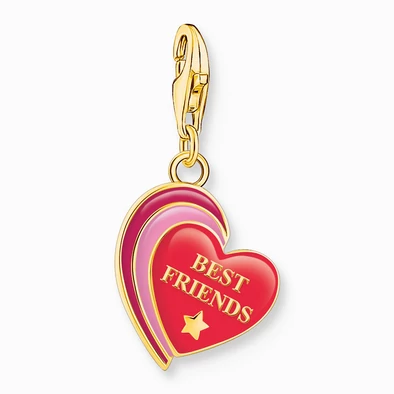 Thomas Sabo "Best Friend" feliratos arany szív charm - 2117-427-10
