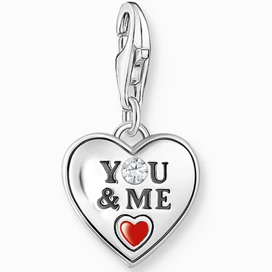 Thomas Sabo ezüst "YOU & ME" szív charm - 2206-691-7