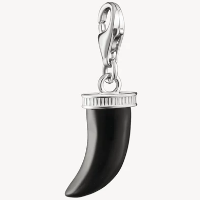 Thomas Sabo fekete obszidián fog charm - 2235-023-11