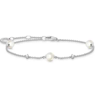Thomas Sabo női karkötő édesvízi gyöngyökkel  - A2038-167-14-L19V