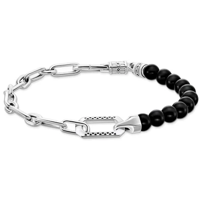 Thomas Sabo láncos ónix karkötő - A2088-507-11-L19V