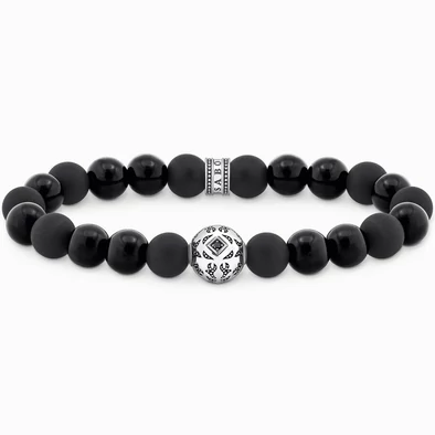Thomas Sabo Obszidián férfi karkötő - A2145-705-11-L19