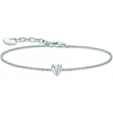 Thomas Sabo ezüst karlánc szív cirkónia kővel - A2157-051-14-L19V