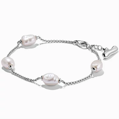 Thomas Sabo ezüst édesvízi gyöngyös karkötő - A2189-082-14-L19V - Natural Beauty