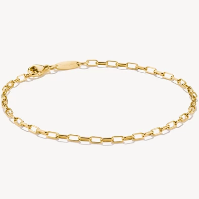 Thomas Sabo aranyozott láncszemes karkötő - A2206-413-39-L19V Thomas Sabo aranyozott láncszemes karkötő - A2206-413-39-L19V