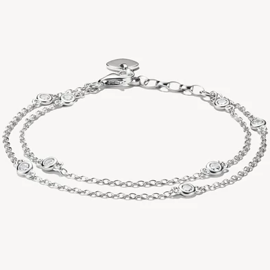Thomas Sabo dupla ezüst karkötő cirkónia kövekkel - A2216-051-14