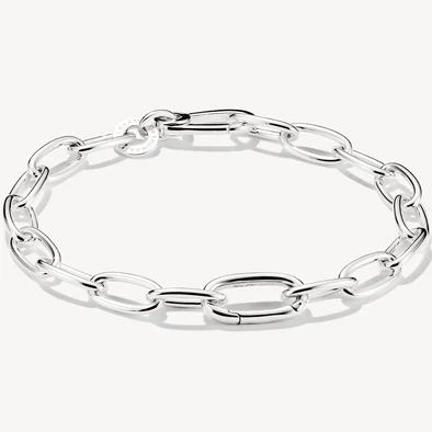 Thomas Sabo Connect Link ezüst charmgyűjtő karkötő nyitható láncszemmel - C1204-001-21-L19 Thomas Sabo Connect Link ezüst charmgyűjtő karkötő nyitható láncszemmel - C1204-001-21-L19