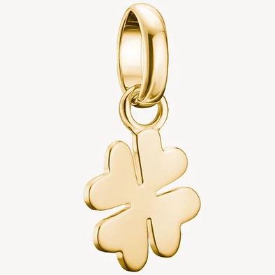 Thomas Sabo Connect sárga arany négylevelű lóhere charm - CC1202-413-39 Thomas Sabo Connect sárga arany négylevelű lóhere charm - CC1202-413-39