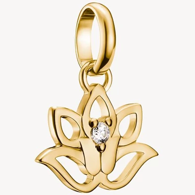 Thomas Sabo Connect sárga arany lótuszvirág charm - CC1204-414-14 Thomas Sabo Connect sárga arany lótuszvirág charm - CC1204-414-14