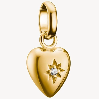 Thomas Sabo Connect sárga arany szív csillag charm - CC1234-414-14 Thomas Sabo Connect sárga arany szív csillag charm - CC1234-414-14