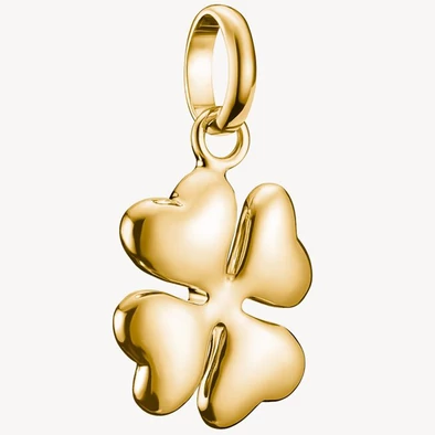 Thomas Sabo Connect sárga arany 3D négylevelű lóhere charm - CC1236-413-39 Thomas Sabo Connect sárga arany 3D négylevelű lóhere charm - CC1236-413-39