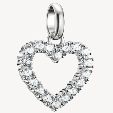 Thomas Sabo Connect ezüst cirkónia köves szív charm - CC1237-051-14 Thomas Sabo Connect ezüst cirkónia köves szív charm - CC1237-051-14