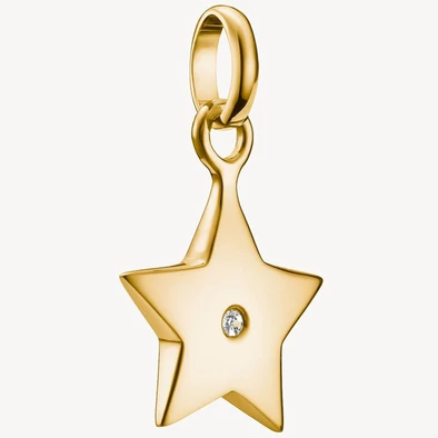 Thomas Sabo Connect cirkónia köves sárga arany csillag charm - CC1238-414-14 Thomas Sabo Connect cirkónia köves sárga arany csillag charm - CC1238-414-14