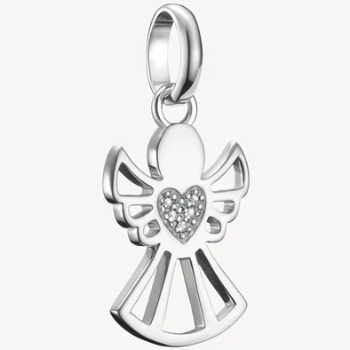 Thomas Sabo Connect cirkónia köves ezüst angyal charm - CC1242-051-14 Thomas Sabo Connect cirkónia köves ezüst angyal charm - CC1242-051-14