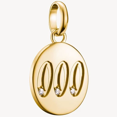 Thomas Sabo Connect sárga arany angyalszám 000 charm - CC1257-414-14
