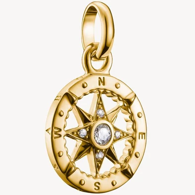 Thomas Sabo Connect sárga arany iránytű charm - CC1261-414-14