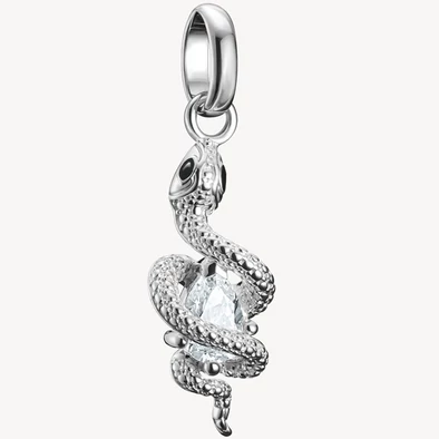Thomas Sabo Connect ezüst kígyó charm cirkónia kővel - CC1264-041-14