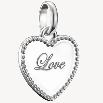 Thomas Sabo Connect ezüst szív charm "Love" felirattal - CC1269-001-21