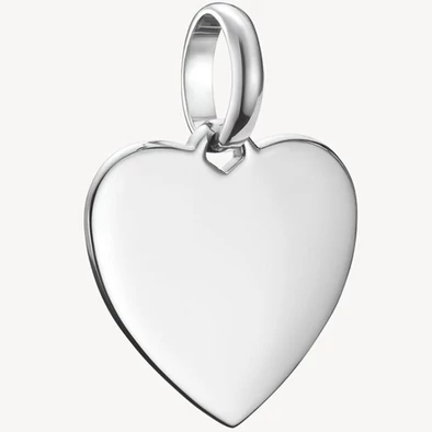 Thomas Sabo Connect gravírozható, szív alakú ezüst charm - CC1272-001-21