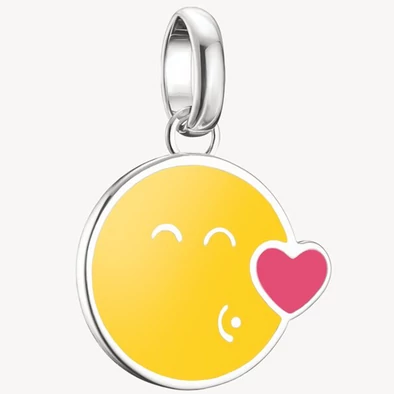 Thomas Sabo Connect SMILEYWORLD® sárga puszi emoji charm - CC1293-664-4 Thomas Sabo Connect SMILEYWORLD® sárga puszi emoji charm - CC1293-664-4