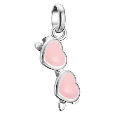 Thomas Sabo Rózsaszín szív napszemüveg Connect charm  - CC1302-007-9