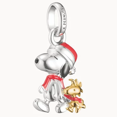 Thomas Sabo  Mikulás Snoopy és Woodstock PEANUTS Connect charm - CC1307-427-7